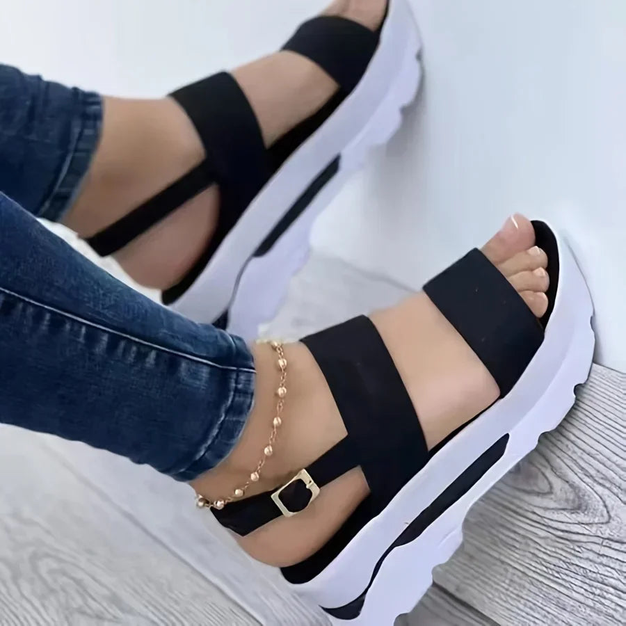 Durable Open-Toe Buckle Sandals