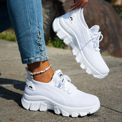 Women’s Breathable Knitted Walking Shoes
