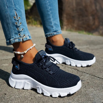 Women’s Breathable Knitted Walking Shoes