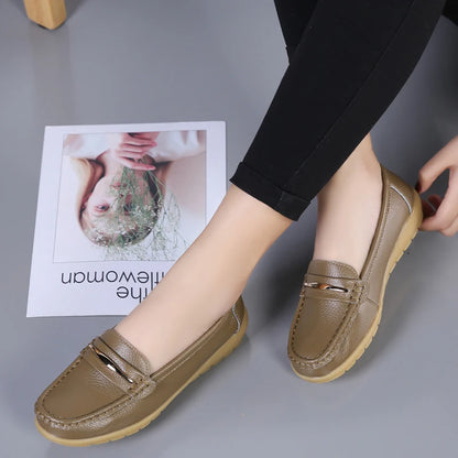 New Genuine Leather Women’s Loafers