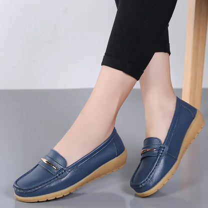New Genuine Leather Women’s Loafers