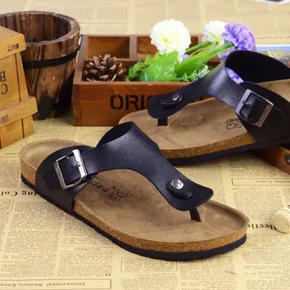CorkEase Buckle Sandals.
