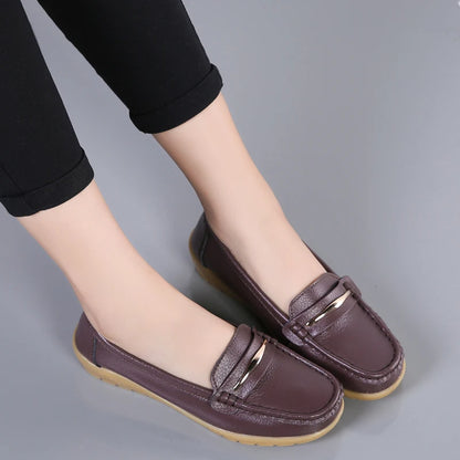 New Genuine Leather Women’s Loafers