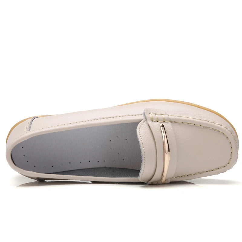 New Genuine Leather Women’s Loafers