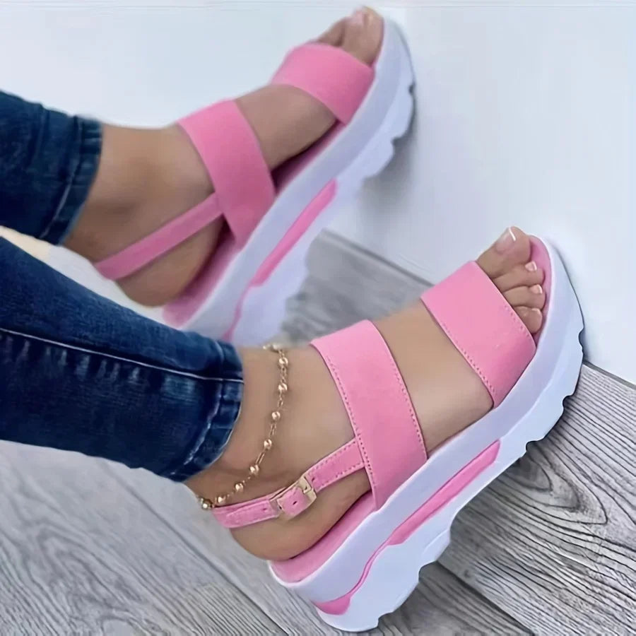Durable Open-Toe Buckle Sandals