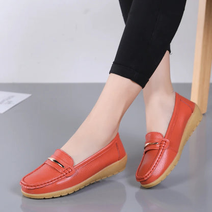 New Genuine Leather Women’s Loafers
