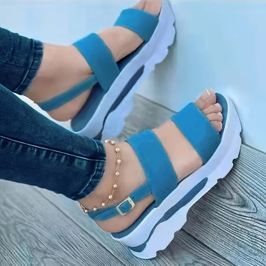Durable Open-Toe Buckle Sandals