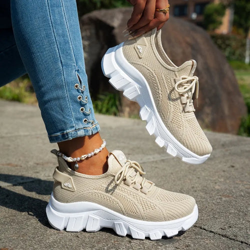 Women’s Breathable Knitted Walking Shoes
