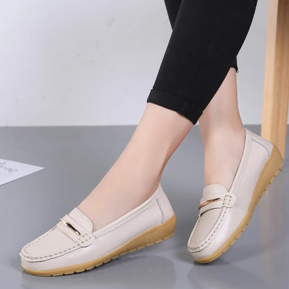 New Genuine Leather Women’s Loafers