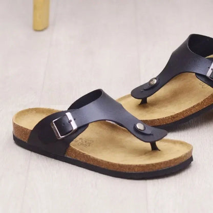 CorkEase Buckle Sandals.