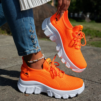 Women’s Breathable Knitted Walking Shoes