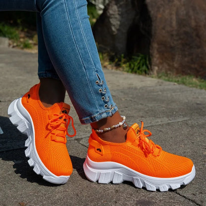 Women’s Breathable Knitted Walking Shoes