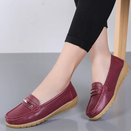 New Genuine Leather Women’s Loafers